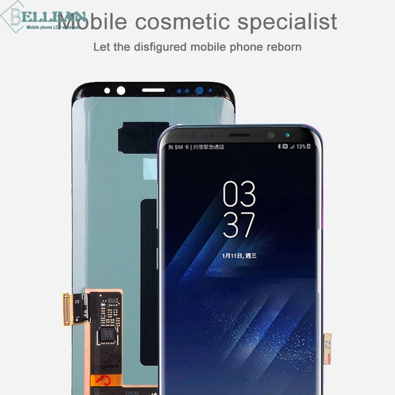 Dinamico G950F Lcd для samsung Galaxy S8 Lcd кодирующий преобразователь сенсорного экрана в сборе G950 дисплей с инструментами