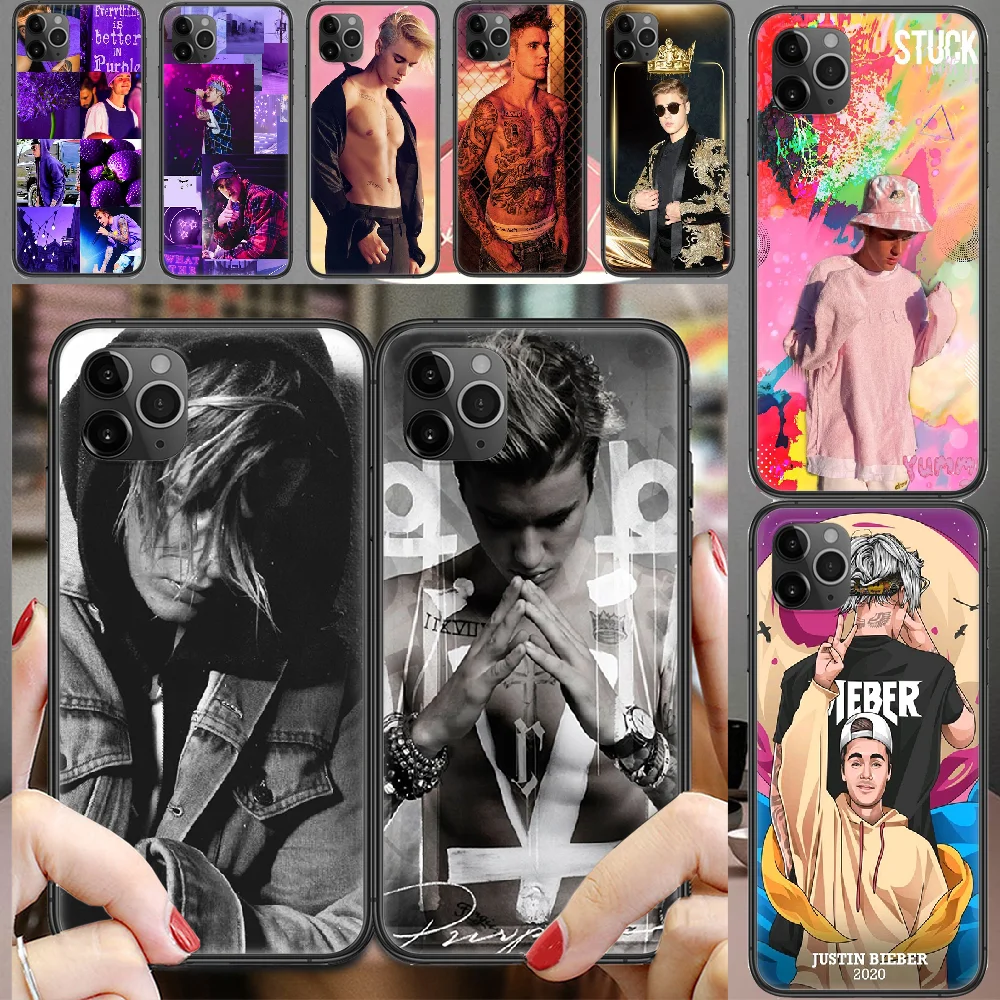 Justin Bieber Phone Case Cover Hull For iphone 5 5s se 2 6 6s 7 8 12 mini plus X XS XR 11 PRO MAX black trend hoesjes fashion | Мобильные