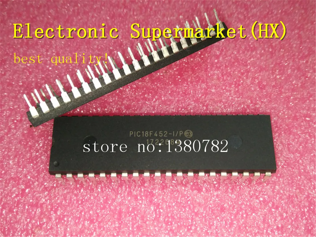 Бесплатная доставка 20 шт./лот PIC18F452-I/p PIC18F452 18F452 DIP-40 новые оригинальные IC В наличии