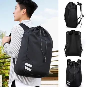 

Reflective Waterproof Backpack Shoulder Drawstring Sport Bag For Basketball Football J9