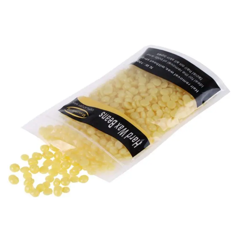 100 г/пакет для депиляции, твердый воск, бобы, гранулы, Восковая эпиляция, бикини, ноги, руки, подмышки, эпиляция, бобы