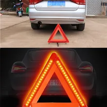 Trafic routier voiture pliable LED avertissement Triangle signe d'urgence réfléchissant arrêt danger rouge signe véhicule d'urgence Triangle trépied