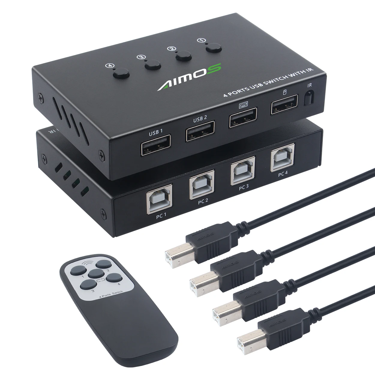 USB2.0 KVM-переключатель разделитель 4 в выхода шт. совместное использование