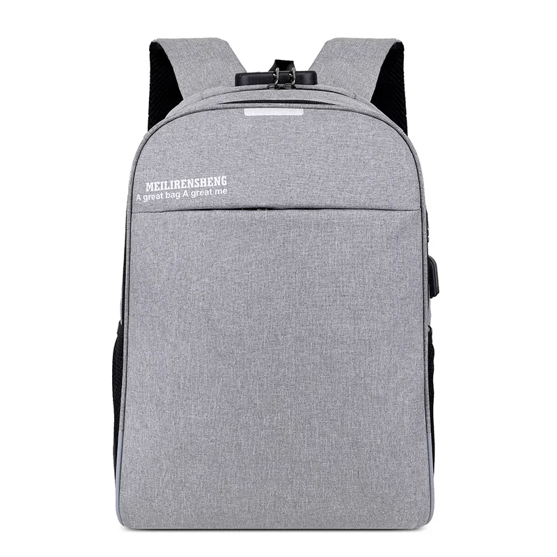 

New Style Backpack Men's USB Charging Anti-theft Backpack Business Casual Computer Bag Large Capacity Students Password Lock Bag