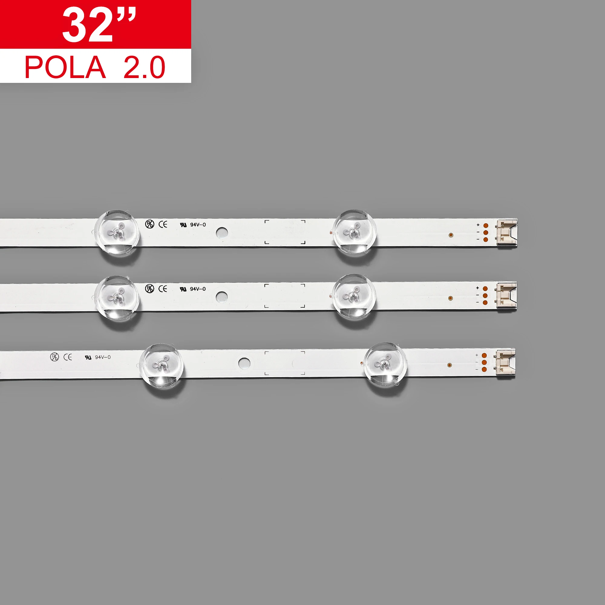 ( ŰƮ) 3 PCS 6/7LED 590mm LED Ʈ Ʈ ü, LIG 32LN5100 32LN545B Innotek POLA2.0 32 ġ A B  HC320DXN