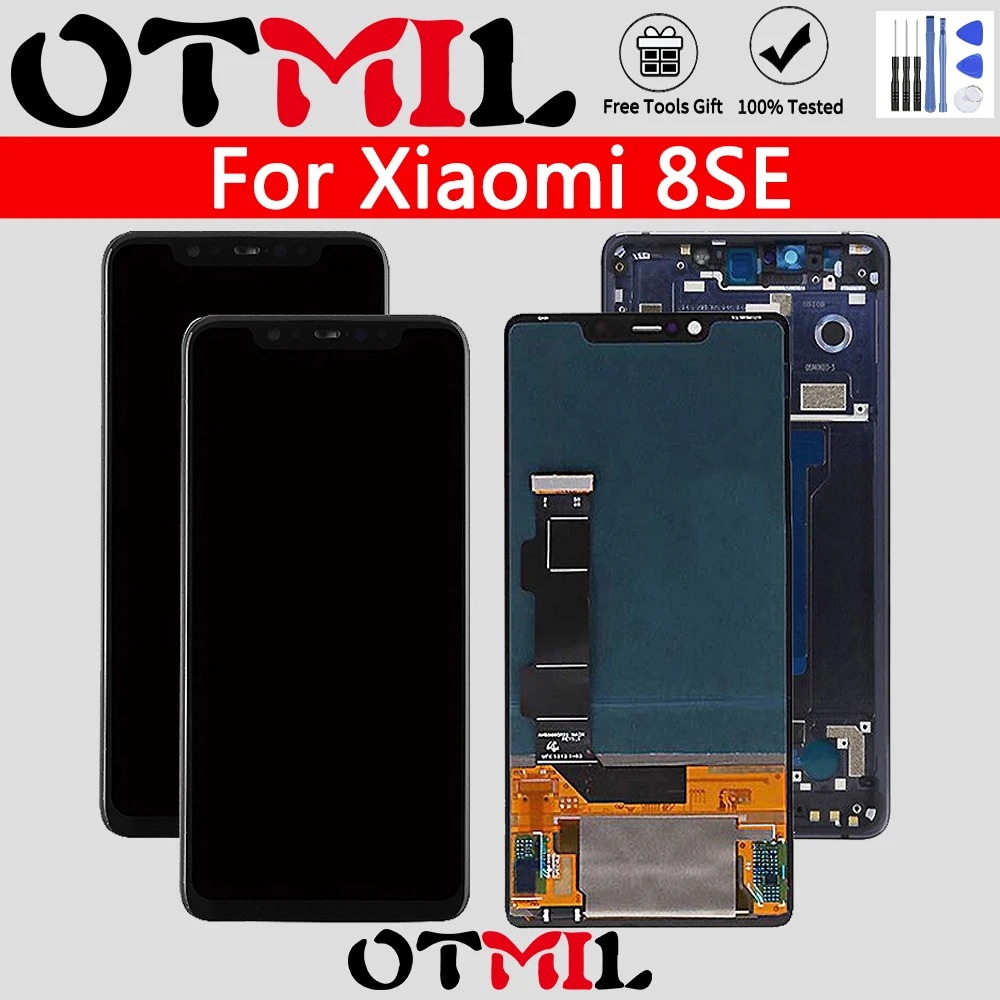 5 88 &quotОригинальный Super AMOLED для XIAOMI Mi 8 SE ЖК-дисплей сенсорный экран с рамкой