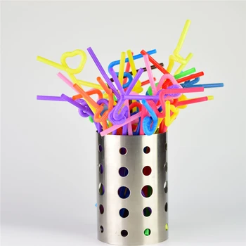 

200PCS Flexible Plastic Bendable Drinking Straws Bendy Party Disposable Plastic Beverage Straws Assorted Colors Party Supplies8
