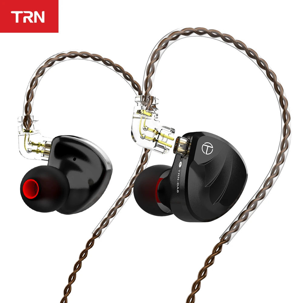 TRN BA8 16BA блок драйвера в ухо наушники 18 сбалансированный Amarture HIFI DJ монитор с