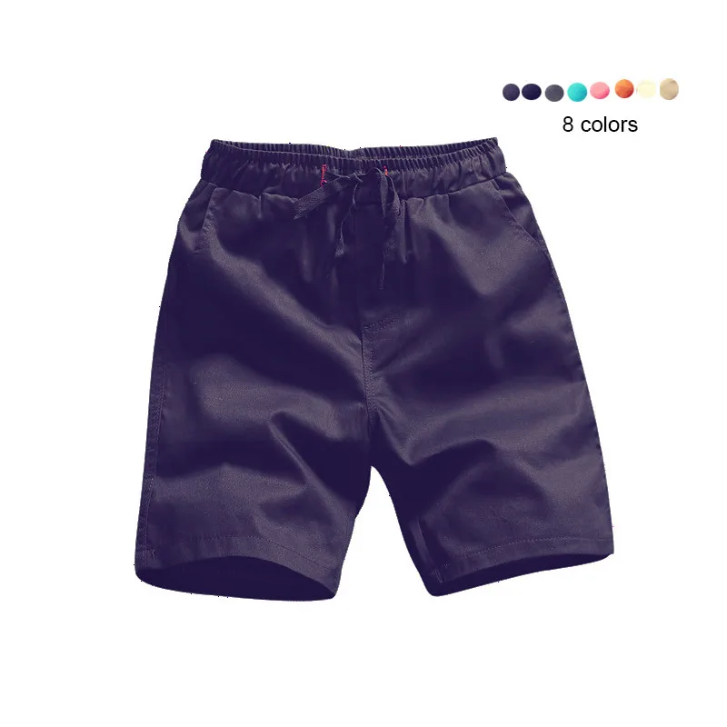 

Men's High Quality Cotton Shorts Summer Casual Shorts Men Solid Elastic Waist Knee Length Straight Roupas Short Masculino Modis