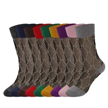 Серебряные носки с луком, хрустальные шелковые носки с буквами D, восстанавливающие древние способы, золотые и серебряные шелковые носки для женщин, уличная одежда для женщин