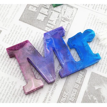 

3 Pack DIY Alphabet Letter Mr & Mrs Epoxy Resin Casting Molds Art Craft Tools