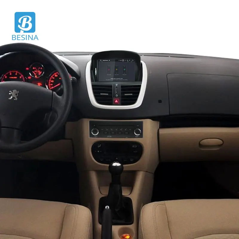 Автомобильный DVD плеер Besina 1 Din радио Android 10 0 для Peugeot 207 207CC 2007 2014 Wi Fi GPS навигация