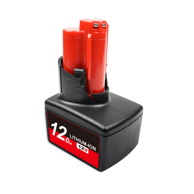 6000mAh 12V Battery for Milwaukee M12 Power Tool Rechargeable Battery Li-lon C12 XC 48-11-2440 48-11-2402 48-11-2411 L10