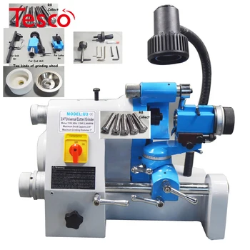 

CE 220V U3 R8 Collets Universal Cutter Grinder Drill Sharpener Sharpening Machine for End Mill Twist Drill Cutter Grinding Tool