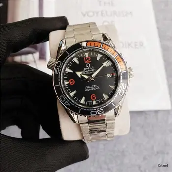 

Omega- Luxury Brand Ceramic Bezel Mens Mechanical 007 Automatic Movement Men Watch Designer Watches Wristwatches 6331