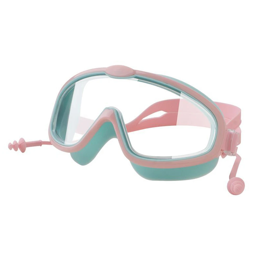Kids Swimming Goggles Anti-Fog Waterproof Swim Glasses With Earplug Children✅ 
