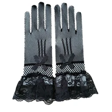 Свадебные перчатки белого цвета и цвета слоновой кости кружевные Короткие Дешевые Свадебные аксессуары черные красные свадебные перчатки длиной до запястья