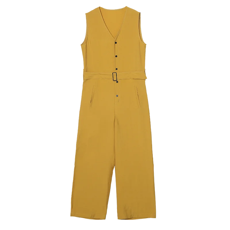 Комбинезоны Для женщин летние однотонные Цвет M~ 3XL широкие комбинезоны, брюки женский комбинезон без рукавов длиной до щиколотки женские джинсовые комбинезоны