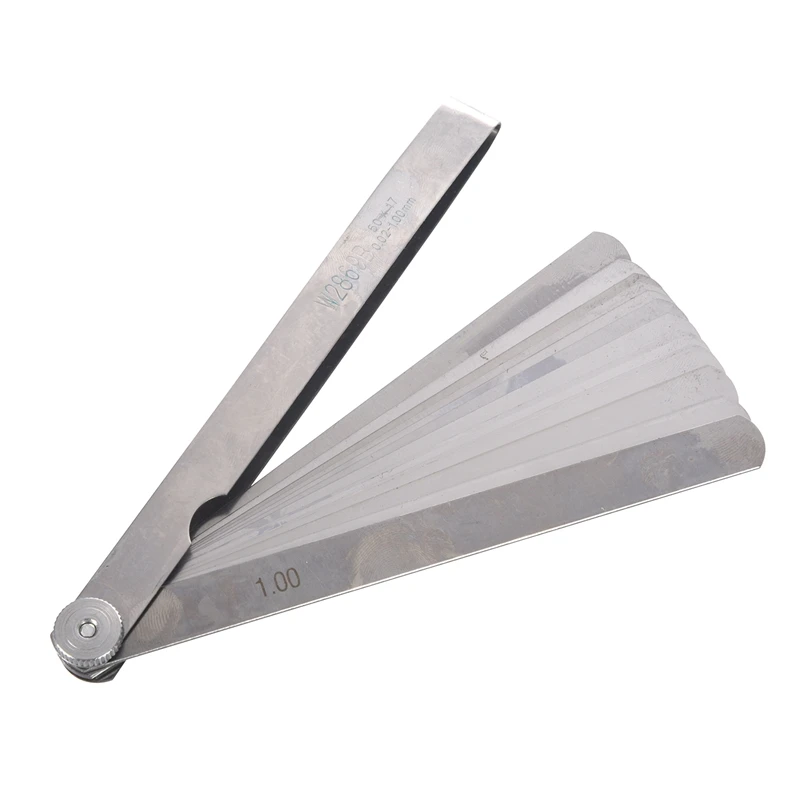 

Promotion! 0.02mm to 1.00mm Thickness Gap Metric 17 Blade Filler Feeler Gauge Measure Laser Tool:W2869B