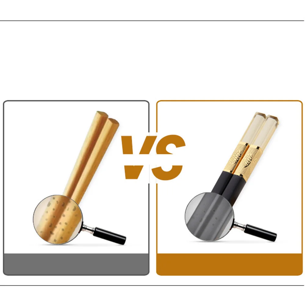 1 Pair Hotel Non slip Chopsticks Tableware Set Alloy Chopsticks Amber Chinese Chopsticks Set Household Dinnerware 5