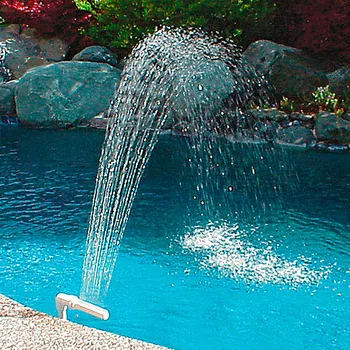

Adjustable Swimming Pool Waterfall Fountain Kit White Gardening Water Spray Tool PVC LBShipping
