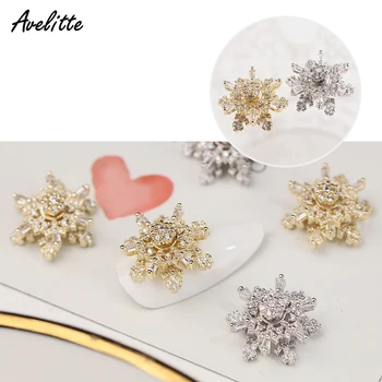 

Avelitte Luxury New Year Rotating Snowflake Nail Jewelry A Piece