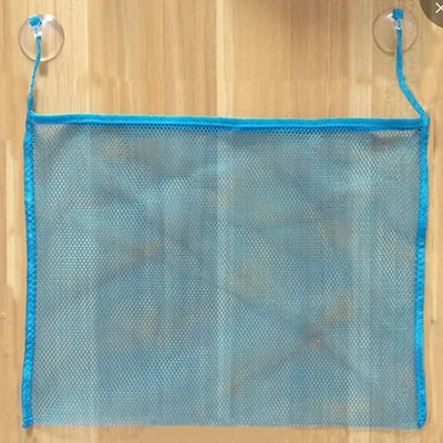 Blue 25x25cm-TI487 Детские игрушки для ванной, аккуратная складная сумка для хранения, кукла для ванной, Сетчатая Сумка, Сетчатая Сумка для организации игрушек для детей - Цвет: Blue 25x25cm-TI487