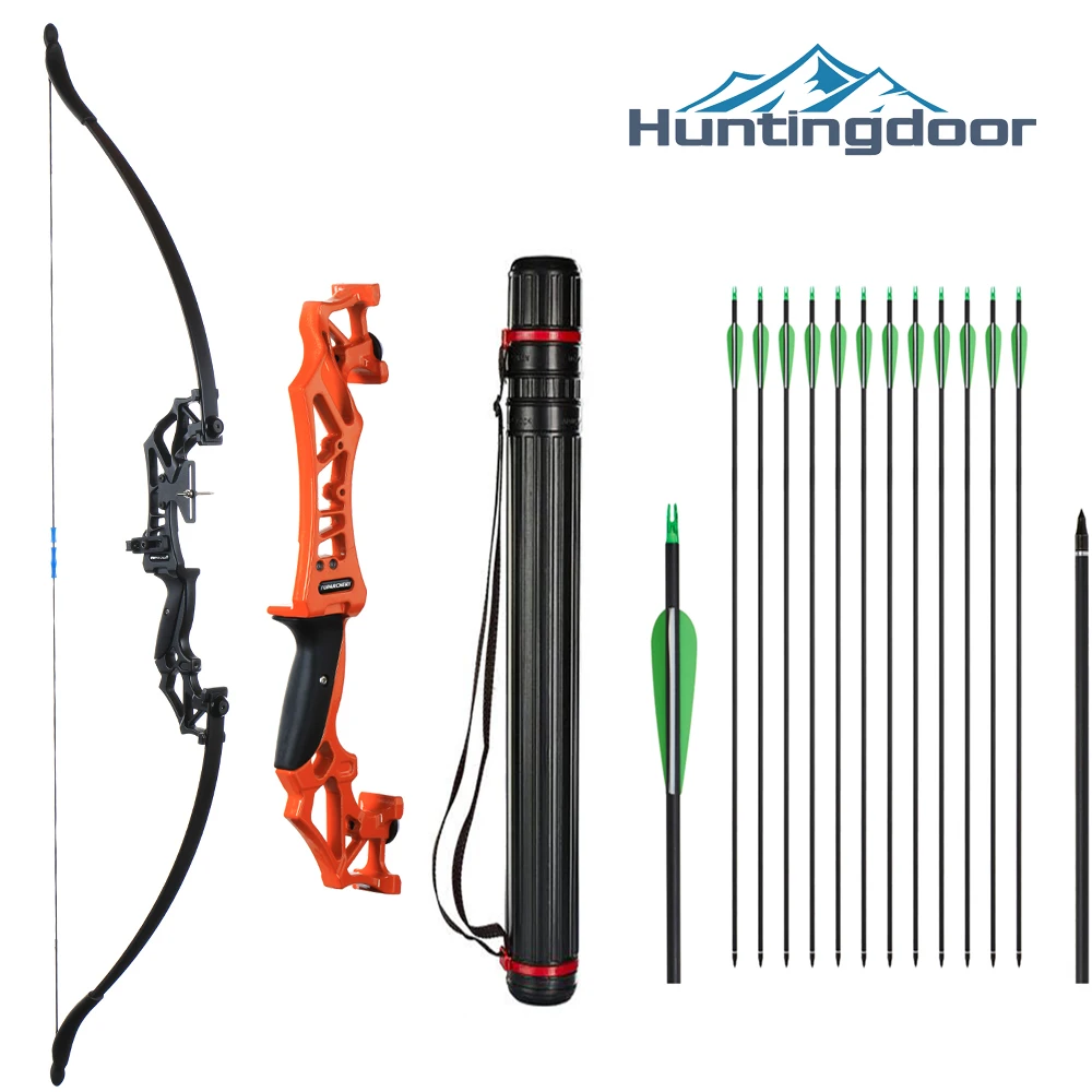 Huntingdoor Takedown Recurve Bow & Arrow Set Hunting Target Shooting 30-40lbs Archery for Beginner /Sending An Order From MOSCOW