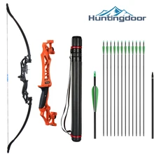 Huntingdoor takedown recurvo arco & conjunto de seta caça tiro ao alvo 30-40lbs tiro com arco para iniciante/envio de um pedido de moscou