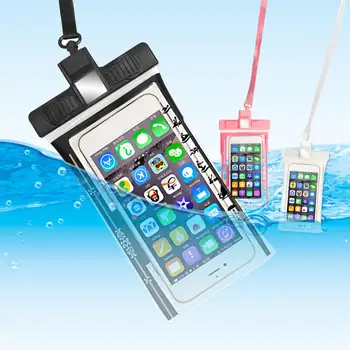 

6.8 Inch Float Airbag Waterproof Swimming Bag Mobile Phone Case Cover Dry Pouch Universal Diving Drifting Riving Trekking Bags