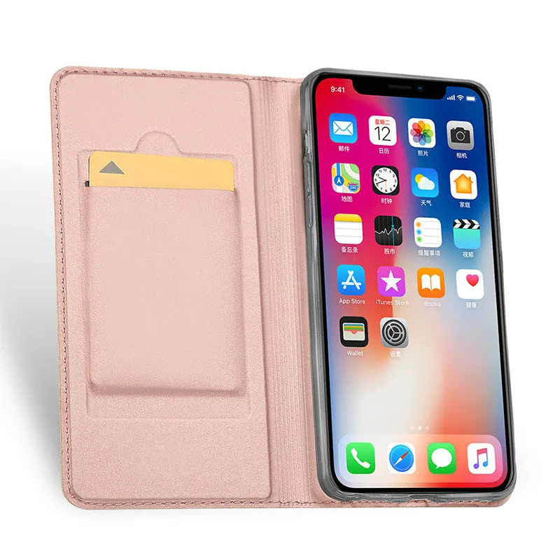rose gold Кожаный чехол для телефона с кошельком для Iphone 11 фотокамеры мгновенного действия 8 7 6 6s плюс 5 SE Чехол-книжка на заднюю панель с держатель для карт для Iphone XR X XS MAX Роскошный чехол - Цвет: rose gold