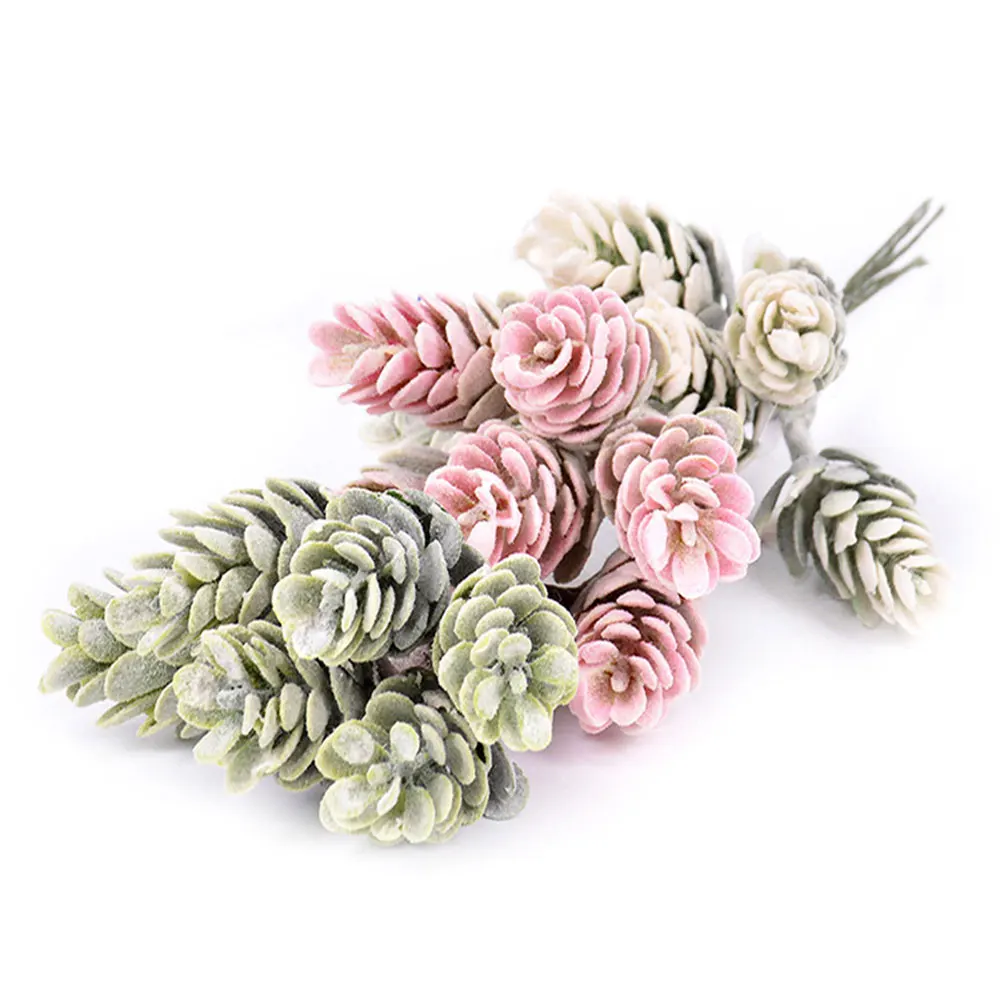 

1PC Artificial Flowers Fake Pine Cone DIY Wedding Decor Photography Props Party Supplies Xmas Christmas Decorations For Home