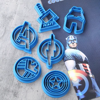 

Avengers Alliance Super Hero Cookie Cutter Sugar Mold Baking Decor Sugarcraft Chocolate Fondant Party Cake Decorating Tools