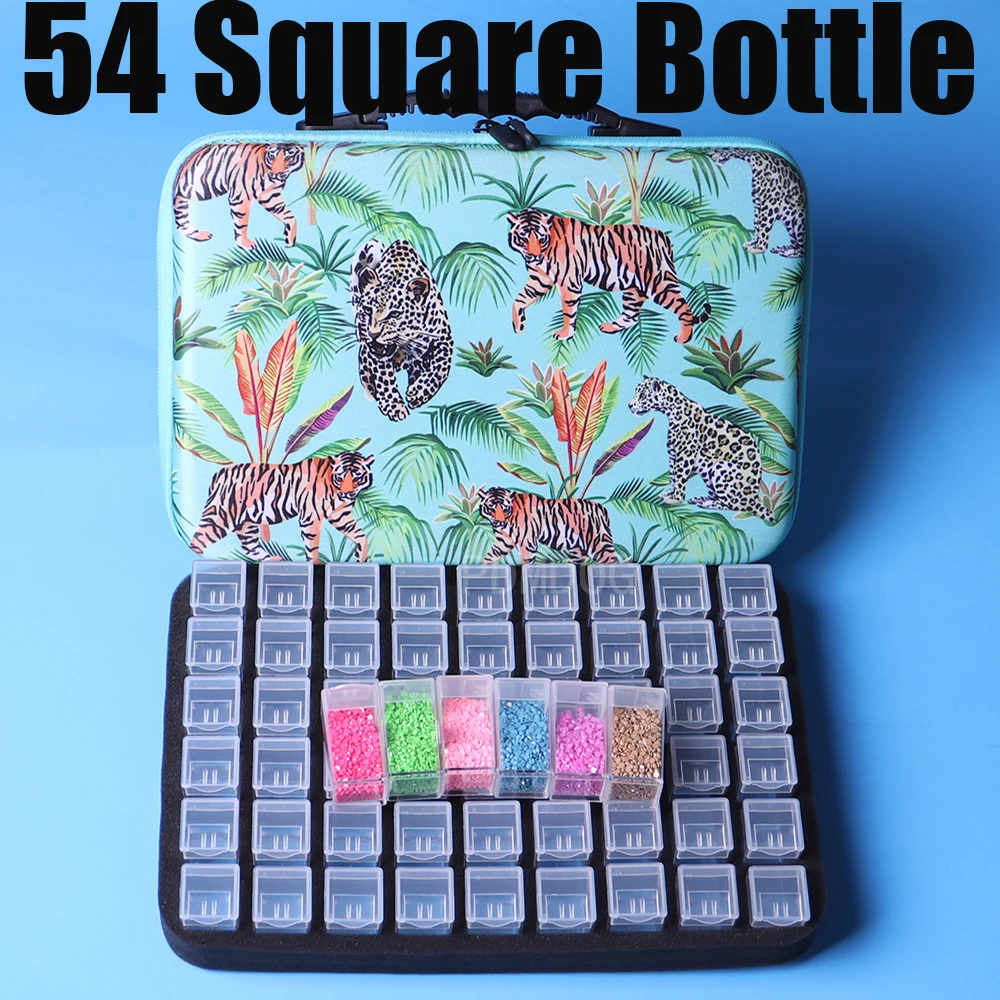 

Набор для алмазной вышивки 5D «сделай сам», бокс для хранения, 54 ячейки, с аксессуарами для алмазной краски, инструменты для алмазной вышивки, 2022