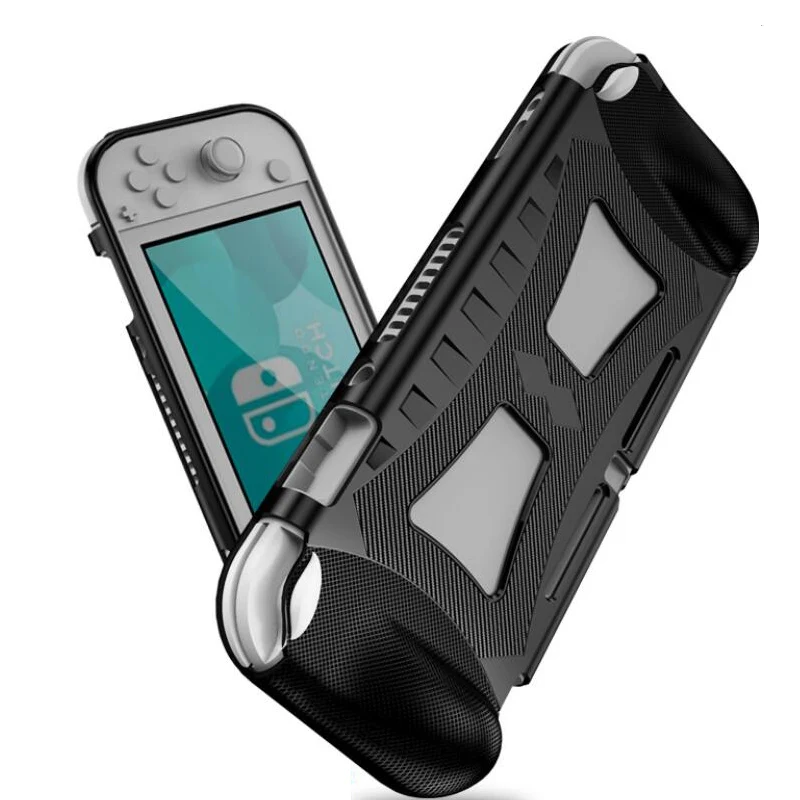 Силиконовый чехол из ТПУ для Nintendo Switch Lite ударопрочный защитный с эргономичной