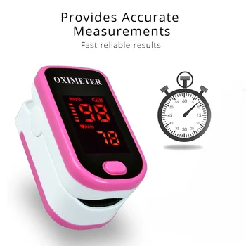 

Finger type pulse oximeter, heart beat 1 min saturation monitor pulse rate blood oxygen SPO2 CE approval - blue