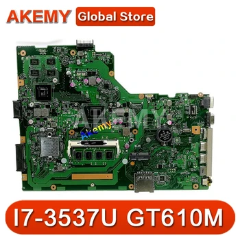 

Akemy X75VC Laptop motherboard for ASUS X75VC X75VB X75VD X75V F75V Test original mainboard 4G RAM I7-3537U CPU GT610M