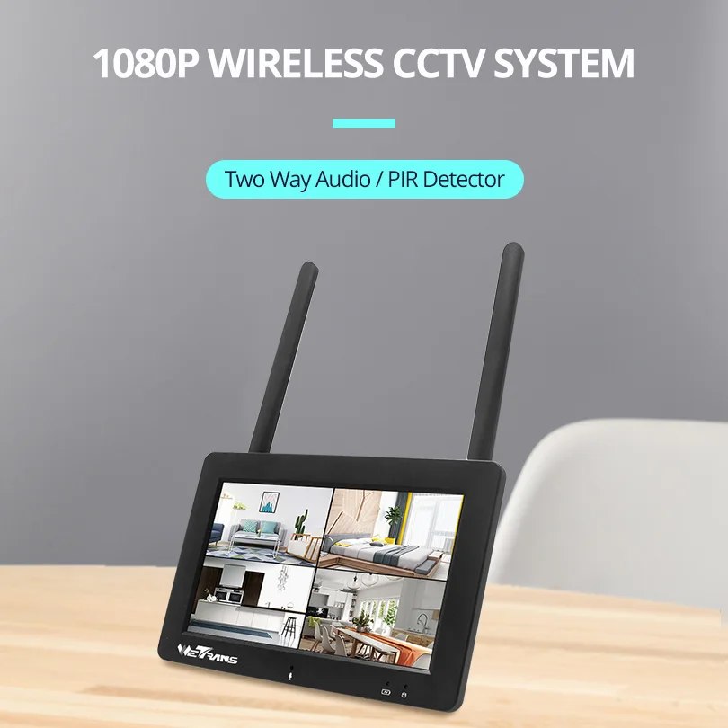 Wetrans 4CH 1080P NVR Wi-Fi SD карты 7 дюймов Сенсорный экран для IPPRO Беспроводной камеры мини сетевой видеорегистратор