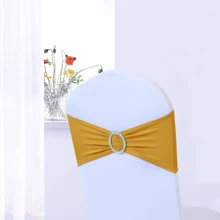 50 шт./лот пояс для стула Noeud De Chaise, чехол для свадебного стула, пояс-лента, эластичный декор для стула, украшение для банкета, вечеринки, дня рождения
