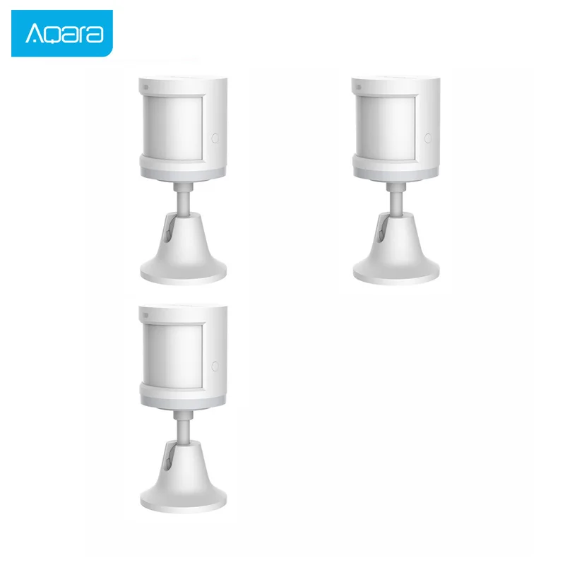 3PCS White Aqara датчик человеческого тела умный датчик движения тела Zigbee Соединение работает с приложением Mi home - Цвет: 3PCS White