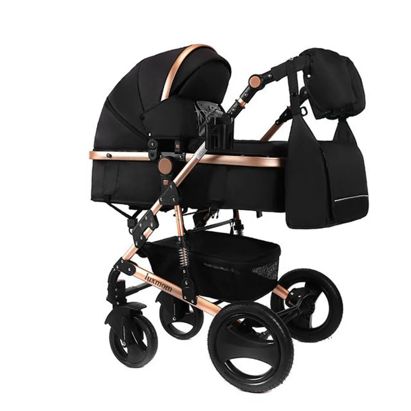 Детская коляска 2 в 1 LUXMOM люлька с амортизацией двунаправленная подарок для мамы