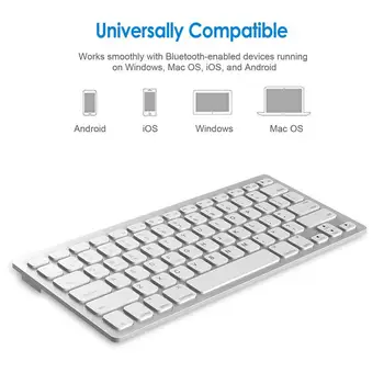 

Bluetooth Keyboard for Spanish German Russian French Korean Arabic Wireless Gaming Keyboard Computer Game Universal