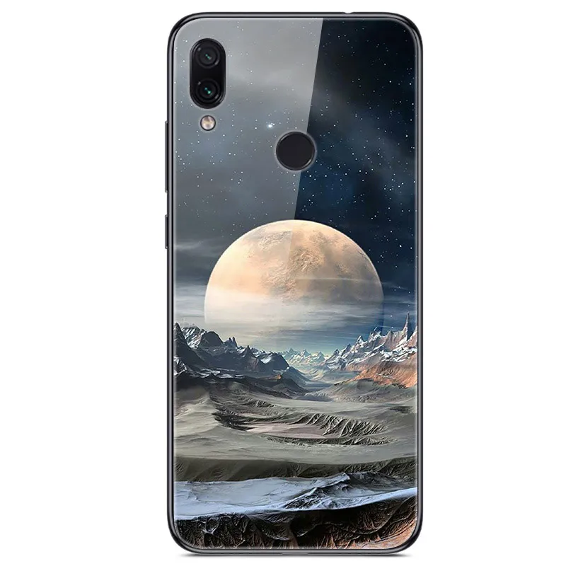 8 Для Xiaomi Redmi Note 7 Чехол из закаленного стекла твердая задняя крышка для Xiomi Redmi Note7 мягкий чехол для телефона бампер на Redmi Note 7 Pro - Цвет: 8