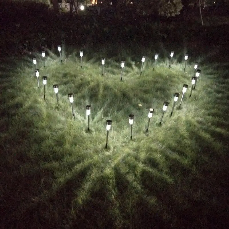 

10 Sets LED Lawn Lights High Brightness Solar Power Light LED Lawn Lamps Ground Plug Light Landscape Light For Garden Outside