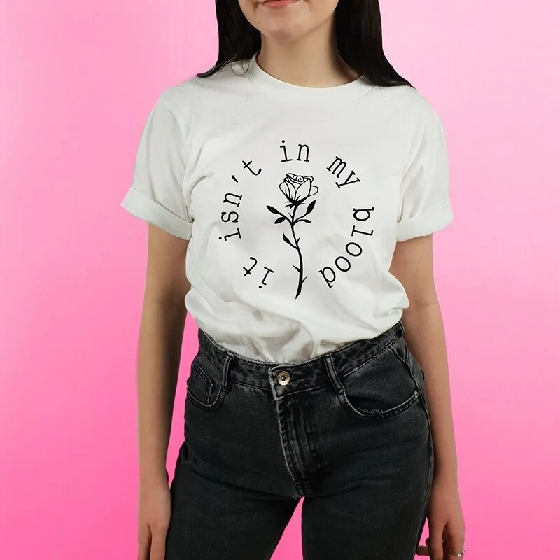 Это Isn'T в моей крови футболка Шон Мендес Для женщин эстетическое с цветочным