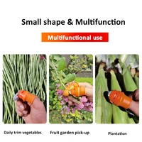 Finger Protector Silicone Thumb Knife Protector Gears Cutting Vegetable Harvesting Knife Pinching Plant Blade Scissors Gloves
