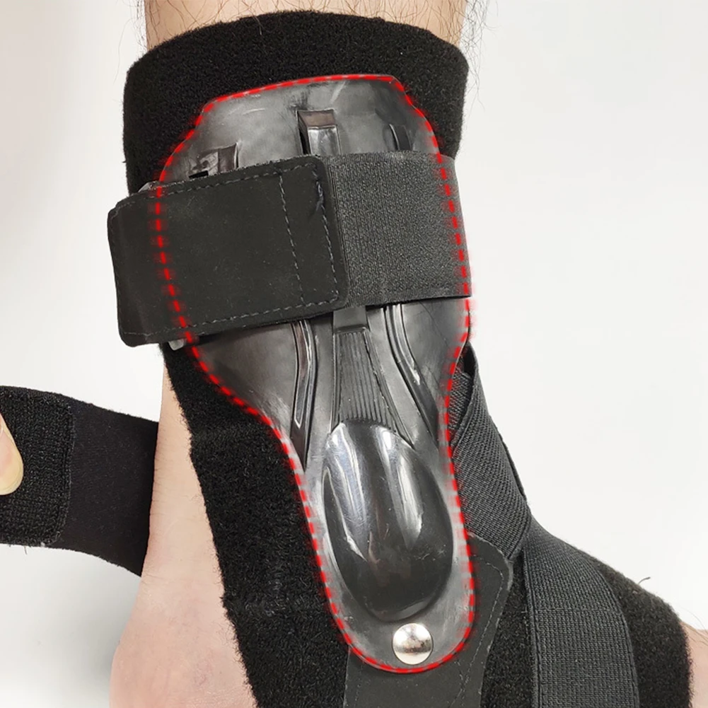 Регулируемая поддержка Спорт компрессия травма Магия наклейка эластичная противоболевая Защита Защитный стабилизатор ступни лодыжки бандаж