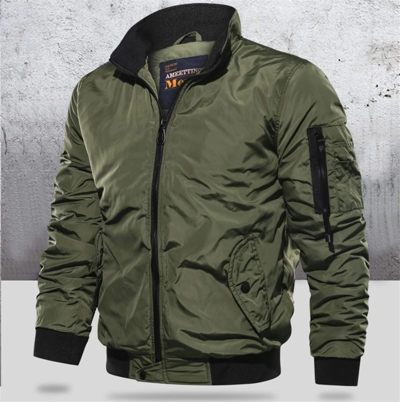 

Button JACKET COAT Men Winter Warm Bomber Army Fly Pilot Military Tracksuit Sweatshirt Male 2019 Cardigan Multi Mens Size S-5XL