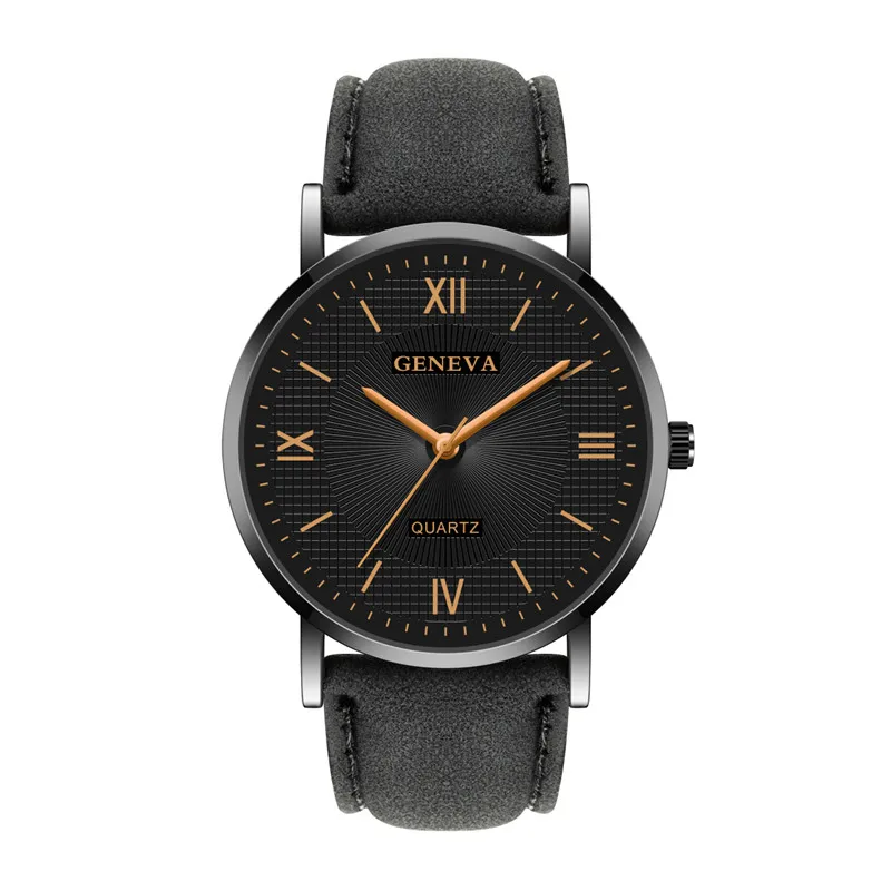 WJ-8772, простые Роскошные наручные часы от ведущего бренда для мужчин, деловые часы, модные мужские часы с римскими цифрами, кварцевые часы, reloj Lux - Цвет: Black Black Brown