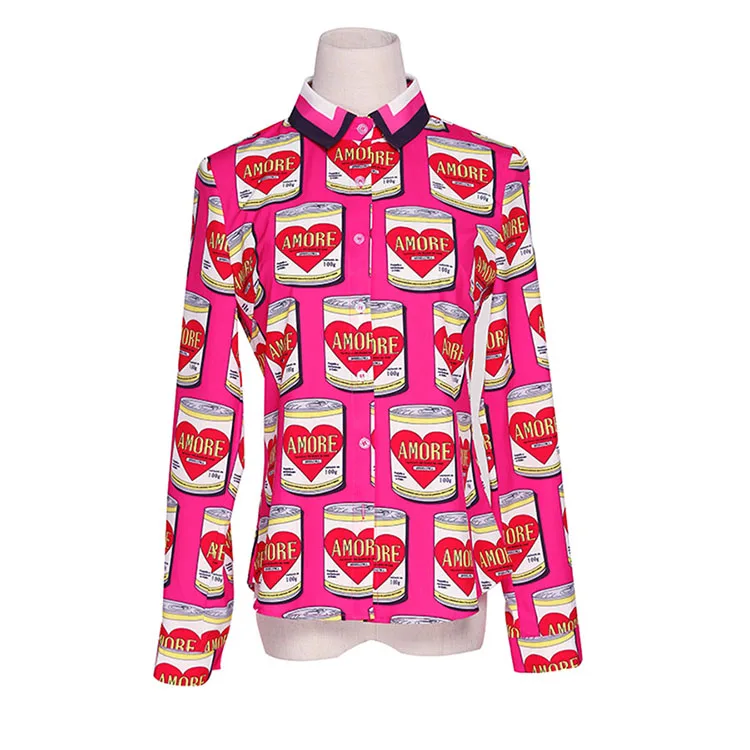 AELESEEN-Female-High-Quality-Pink-Blouses-Fashion-Full-Sleeve-Luxury-Tops-2018-Canned-Print-Turn-down